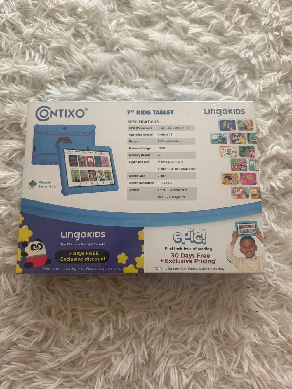CONTIXO 7” Kids Tablet - Blue (32GB)